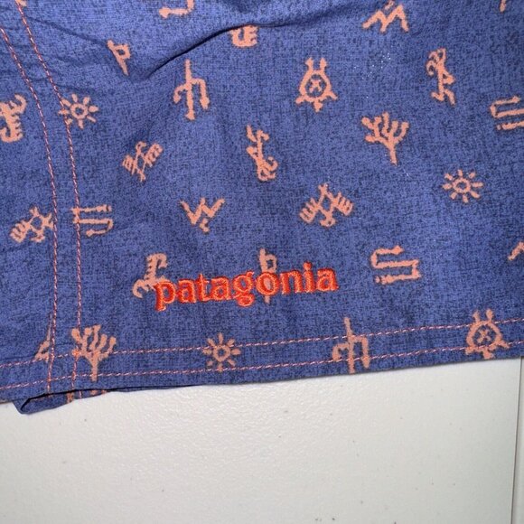Patagonia Wavefarer Board Shorts Men 32 Nylon Pockets Blue 10” Trunks Swim - Picture 3 of 12